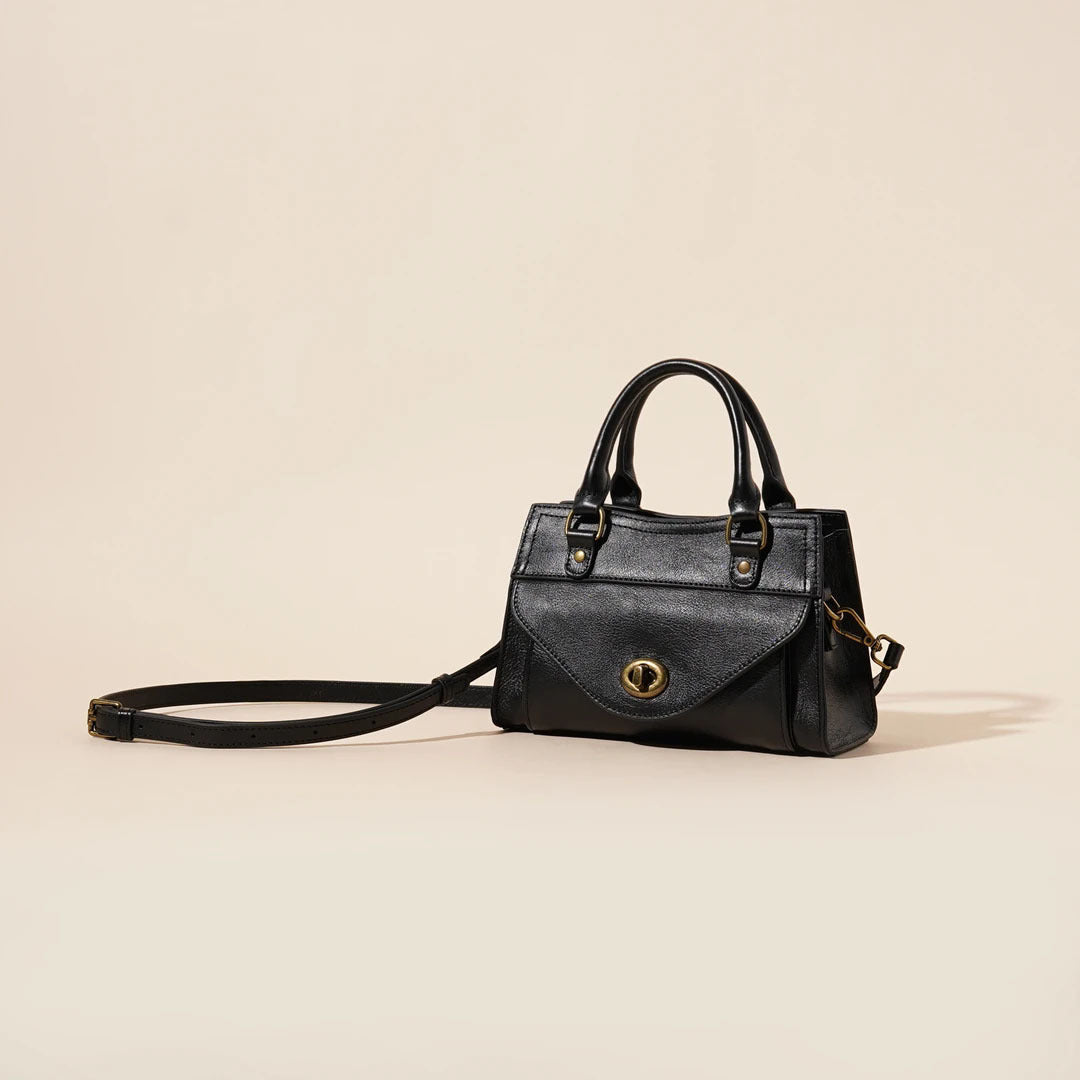 First Layer Leather One-shoulder Women's Bag All-match Solid Color Casual Crossbody